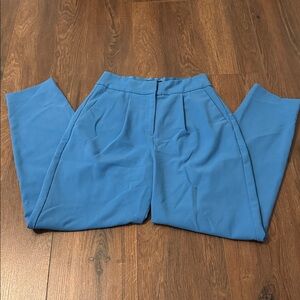 Express Blue Ankle Dress Pants Women’s Size 0 Tailored Trousers